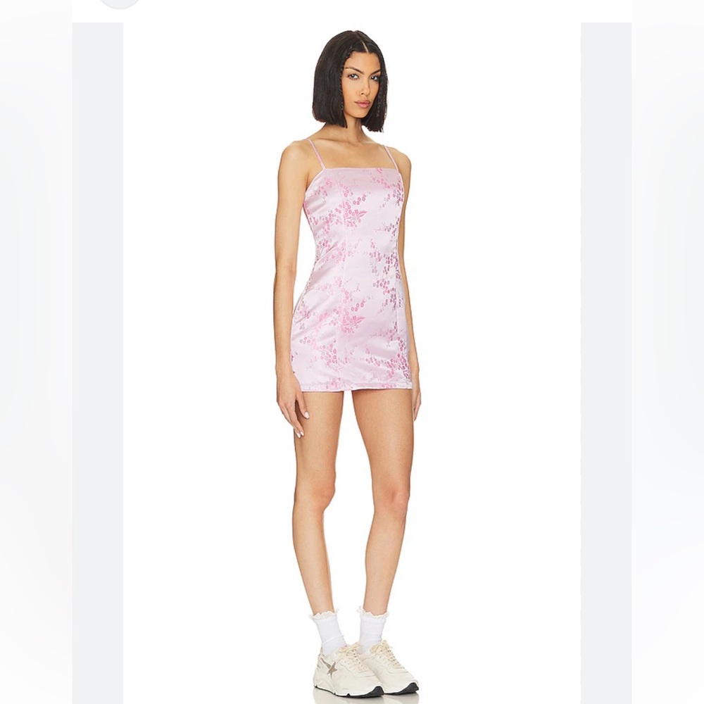 superdown Pink Floral Mini Dress